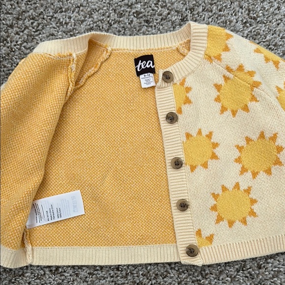 Yellow Sun Patterned Cardigan - Picture 4 of 4